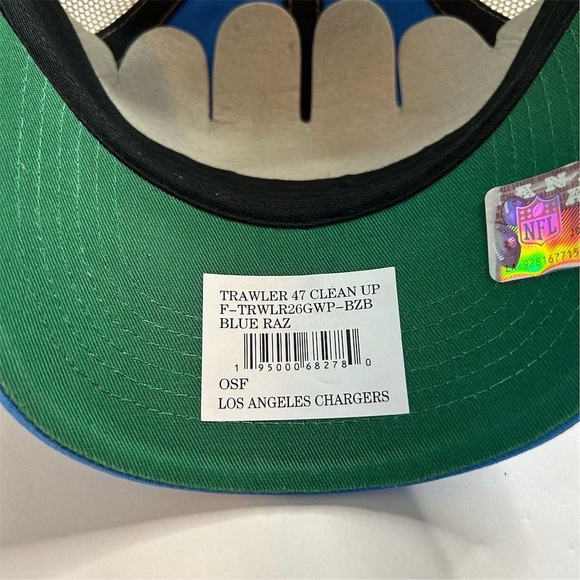 Los Angeles Chargers '47 Clean Up Blue Adjustable Hat Unisex NFL Cap - Picture 4 of 7